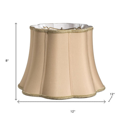 Gold Shantung Silk Novelty Lamp Shade