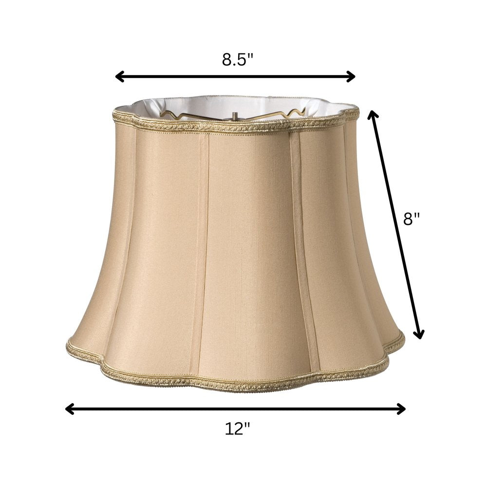 Gold Shantung Silk Novelty Lamp Shade