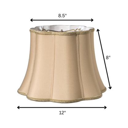 Gold Shantung Silk Novelty Lamp Shade