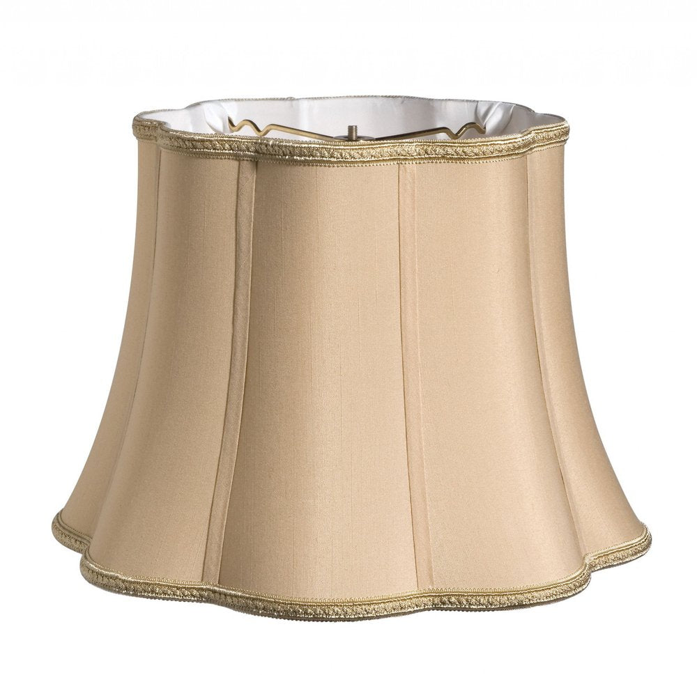 Gold Shantung Silk Novelty Lamp Shade