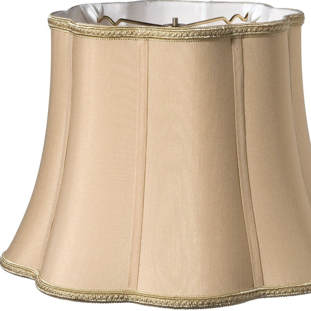 Gold Shantung Silk Novelty Lamp Shade