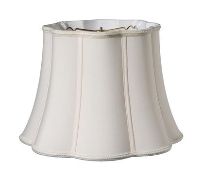 White Shantung Silk Novelty Lamp Shade