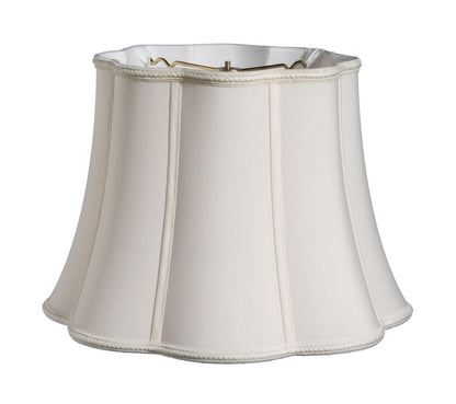 White Shantung Silk Novelty Lamp Shade