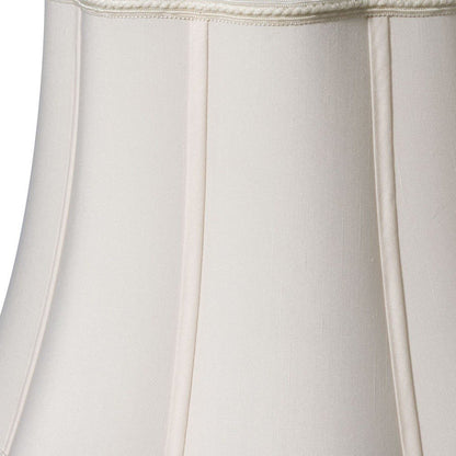 White Shantung Silk Novelty Lamp Shade
