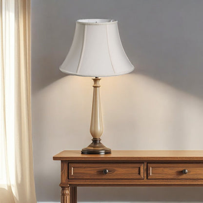 Cream Shantung Silk Bell Lamp Shade