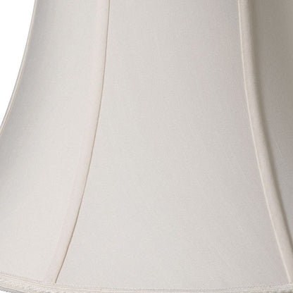 Cream Shantung Silk Oval Lamp Shade