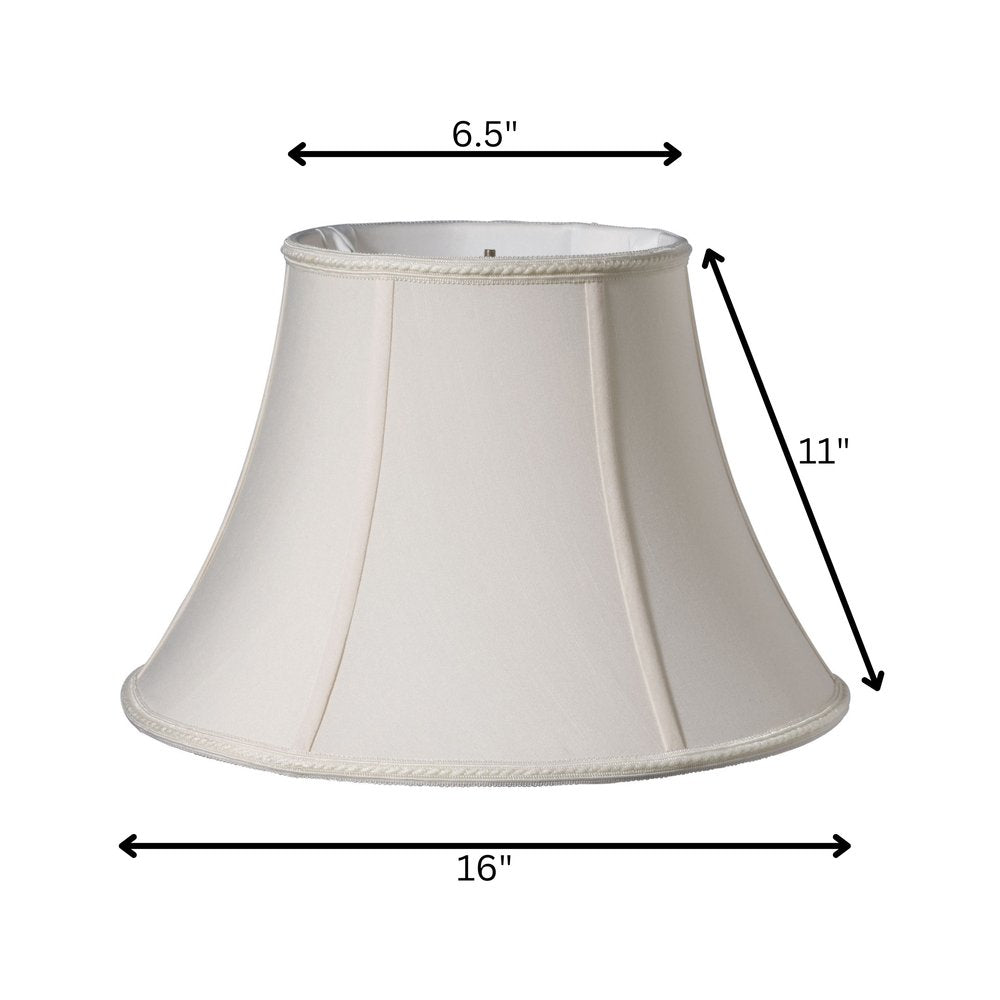 Cream Shantung Silk Bell Lamp Shade