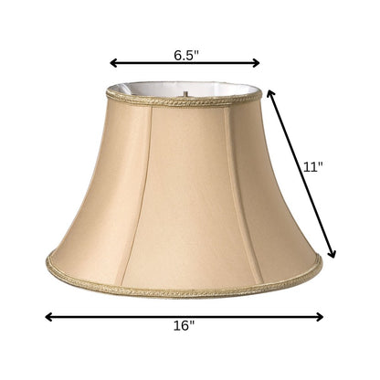 Gold Shantung Silk Oval Lamp Shade