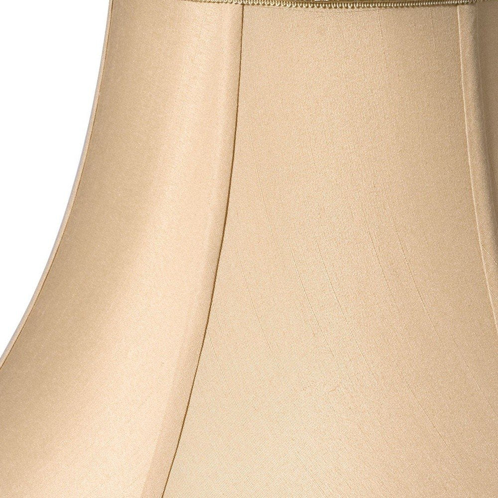 Gold Shantung Silk Oval Lamp Shade