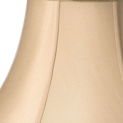 Gold Shantung Silk Oval Lamp Shade