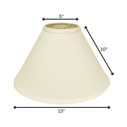 13" Ivory Deep Cone No Slub Lampshade