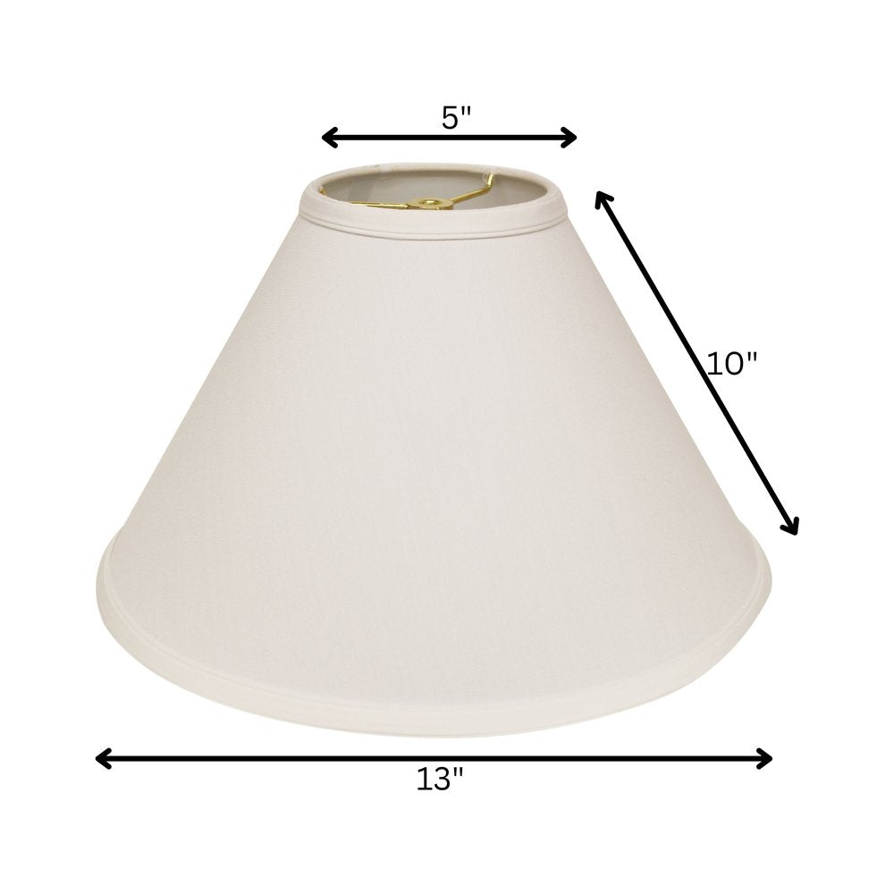White No Slub Innsbruck Cone Lamp Shade