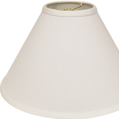 White No Slub Innsbruck Cone Lamp Shade