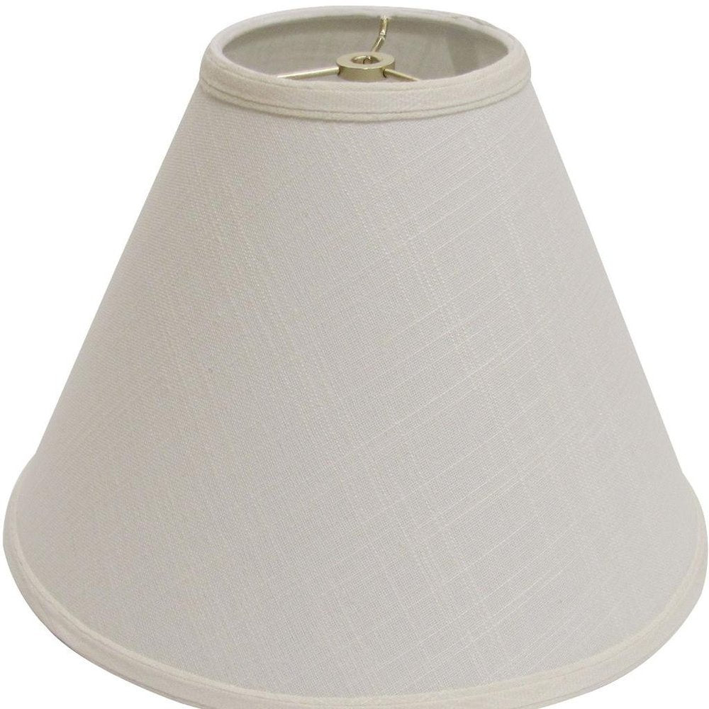 Off White Linen Cone Lamp Shade