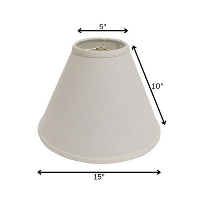 Off White Linen Cone Lamp Shade