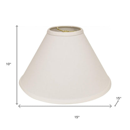 White No Slub Innsbruck Cone Lamp Shade