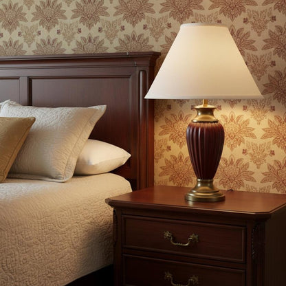 White No Slub Innsbruck Cone Lamp Shade