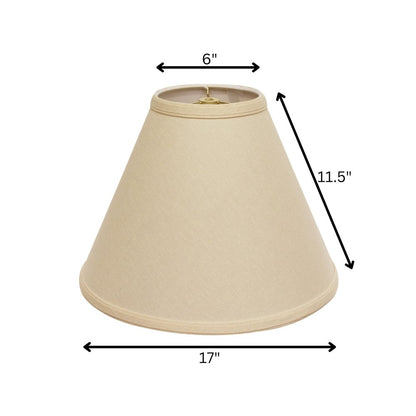 Beige Linen Cone Lamp Shade