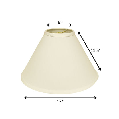Ivory No Slub Innsbruck Cone Lamp Shade