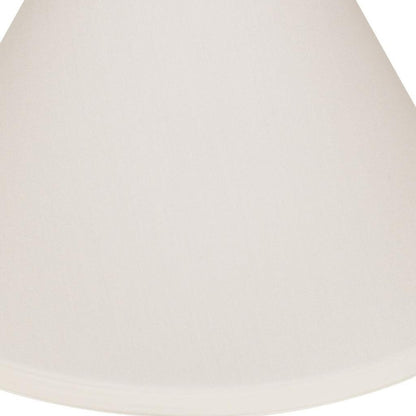 17" White Deep Cone Slanted No Slub Lampshade