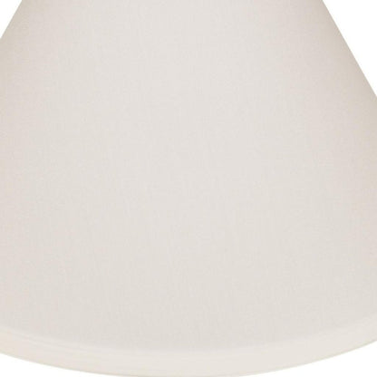 White No Slub Innsbruck Cone Lamp Shade