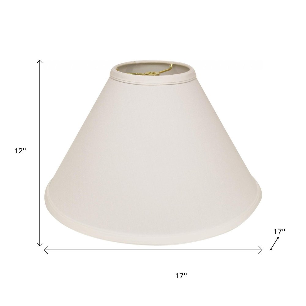 White No Slub Innsbruck Cone Lamp Shade