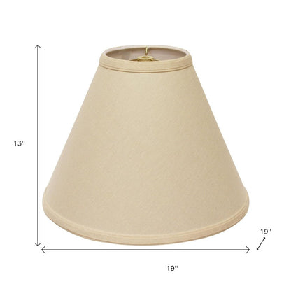 Beige Linen Cone Lamp Shade