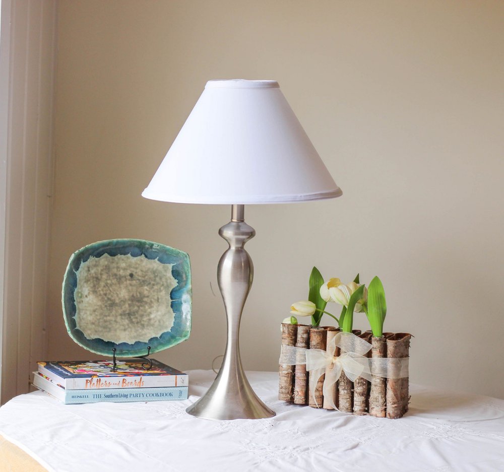 White No Slub Innsbruck Cone Lamp Shade