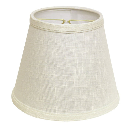White Linen Empire Lamp Shade
