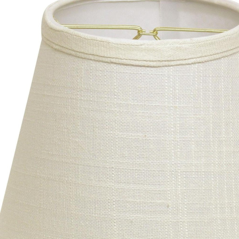 White Linen Empire Lamp Shade