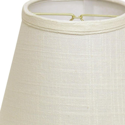 White Linen Empire Lamp Shade