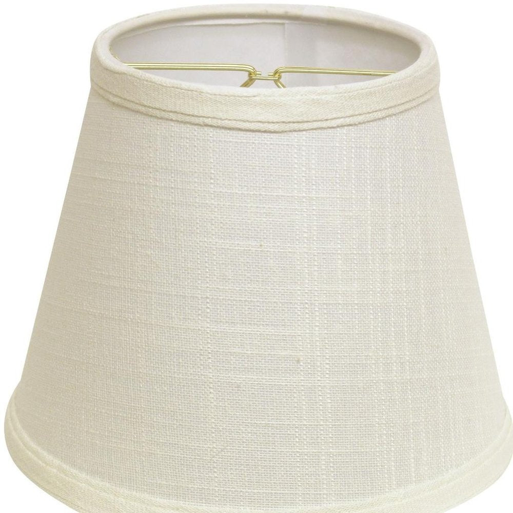 White Linen Empire Lamp Shade