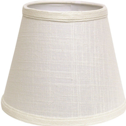 White Linen Empire Lamp Shade
