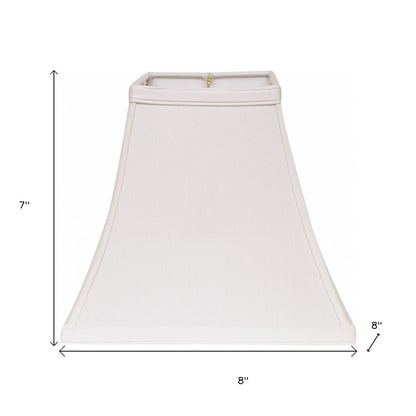 White No Slub Innsbruck Square Lamp Shade