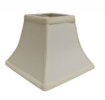 Ivory No Slub Innsbruck Print Square Lamp Shade