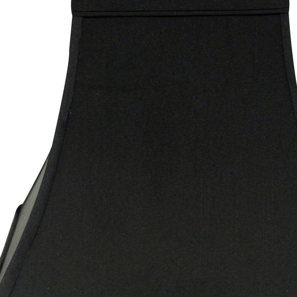 Black Shantung Silk Square Lamp Shade