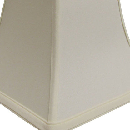Ivory No Slub Innsbruck Square Lamp Shade