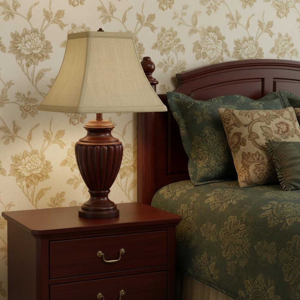 Tan No Slub Innsbruck Square Lamp Shade