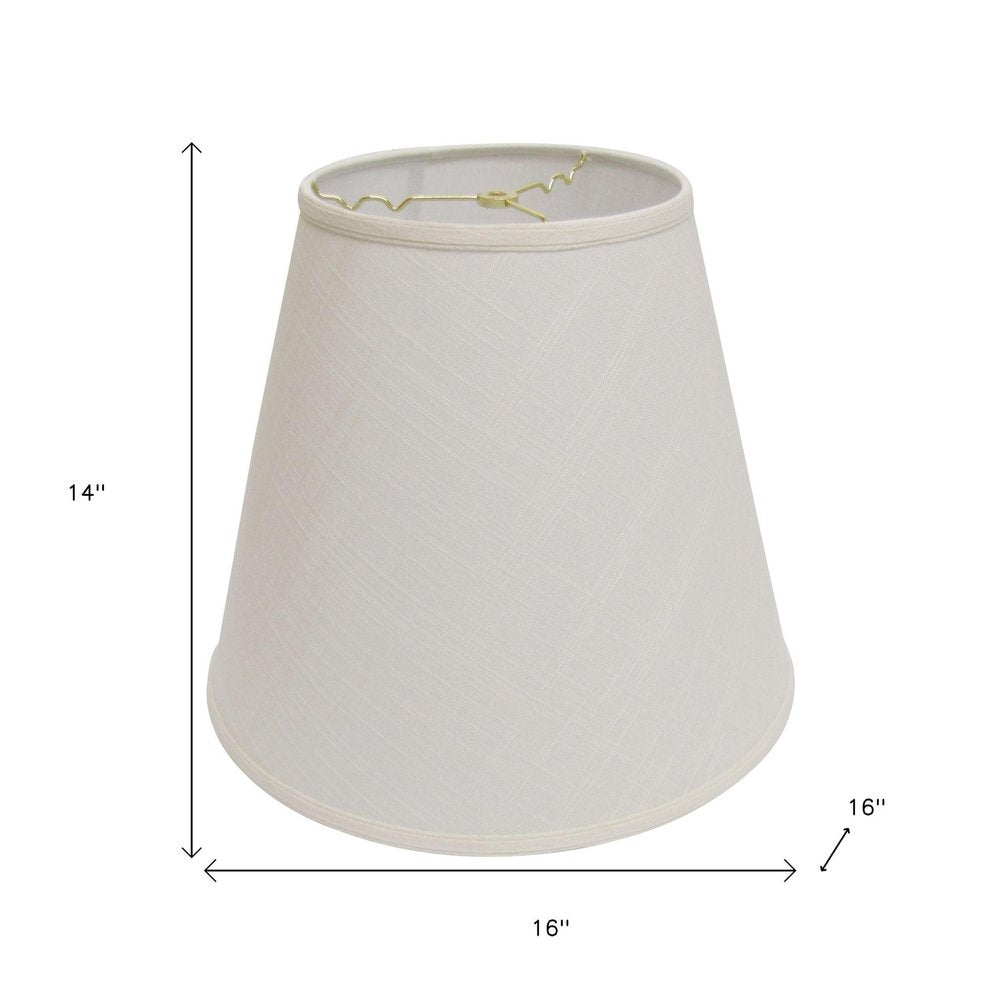 Off White Linen Empire Lamp Shade