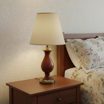 Beige Paper Empire Lamp Shade