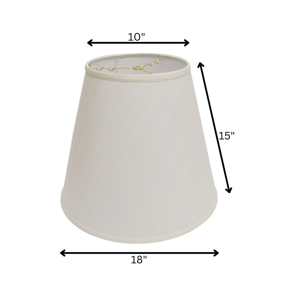 White Linen Empire Lamp Shade