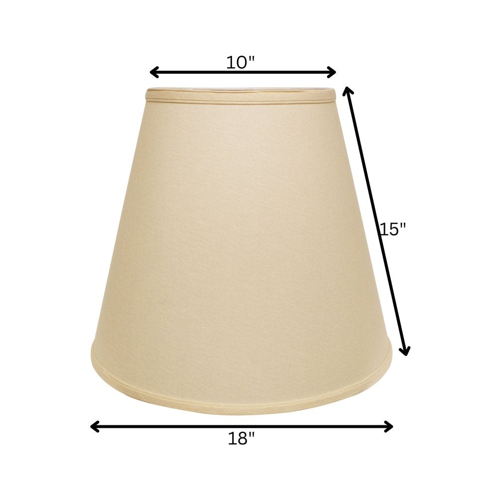 Beige Linen Empire Lamp Shade
