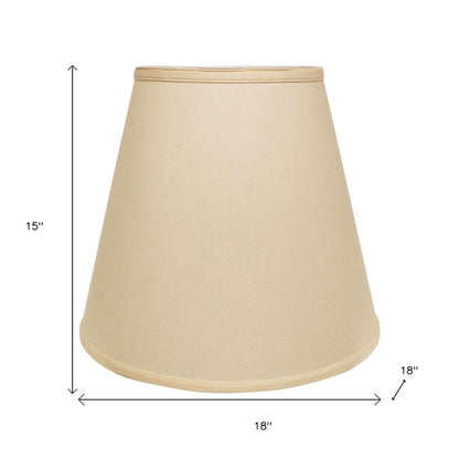 Beige Linen Empire Lamp Shade