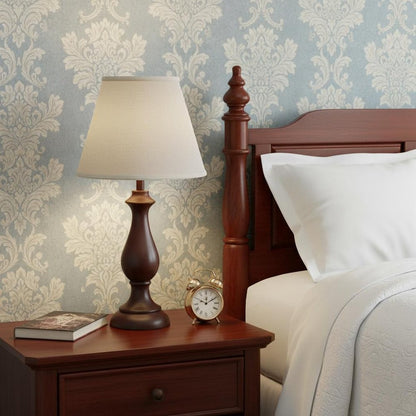 White Linen Empire Lamp Shade