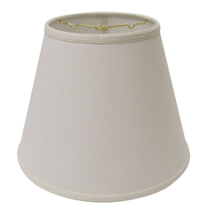 White Linen Empire Lamp Shade