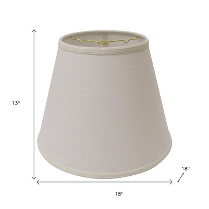 White Linen Empire Lamp Shade