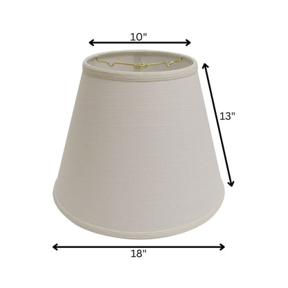White Linen Empire Lamp Shade