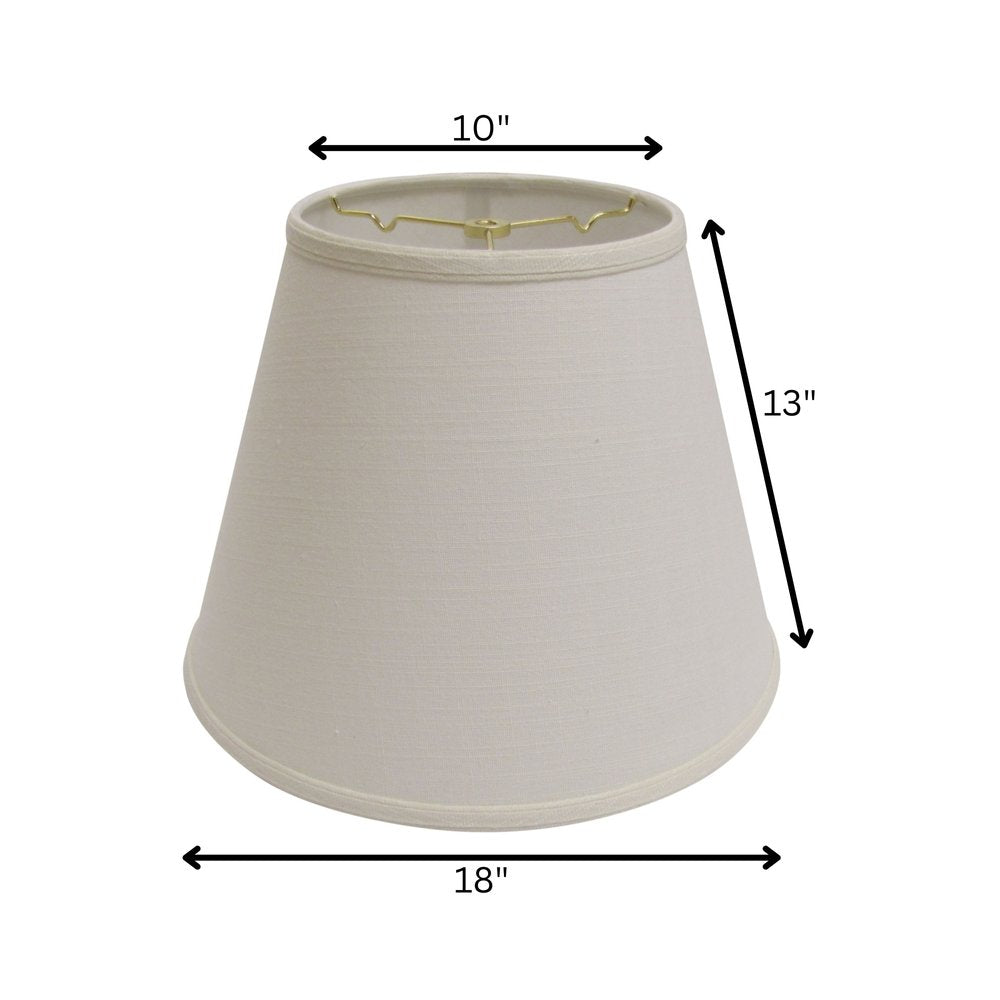 White Linen Empire Lamp Shade