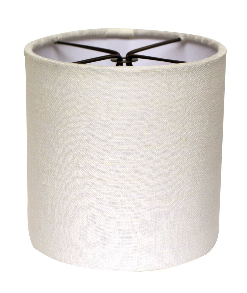 Snow Linen Drum Lamp Shade