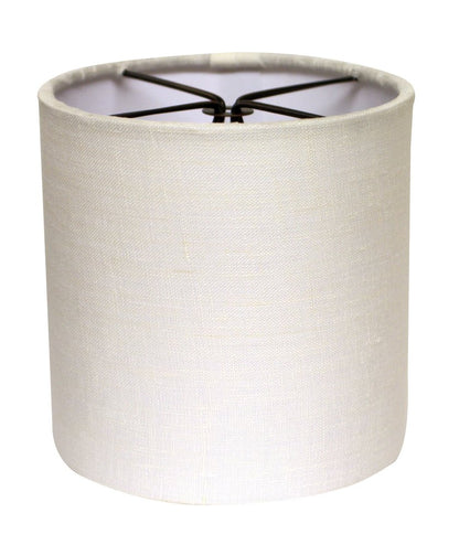 Snow Linen Drum Lamp Shade